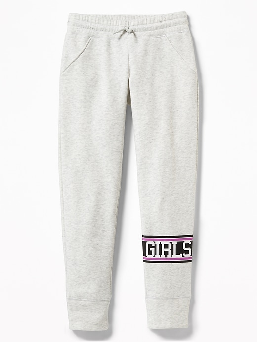 View large product image 1 of 2. Relaxed Slub-Knit Joggers for Girls