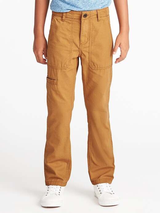 View large product image 1 of 3. Slim Ripstop-Canvas Utility Pants for Boys