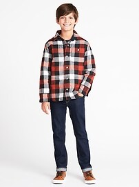 View large product image 3 of 3. Reversible Flannel Shirt Jacket For Boys