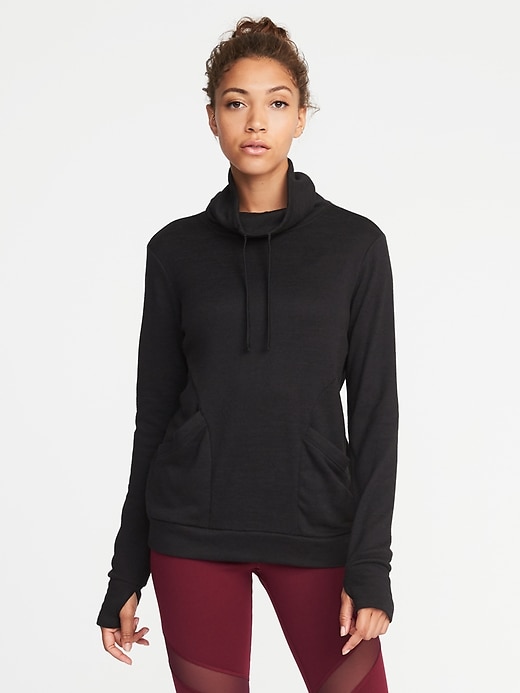 Image number 1 showing, Funnel-Neck Pullover Hoodie for Women