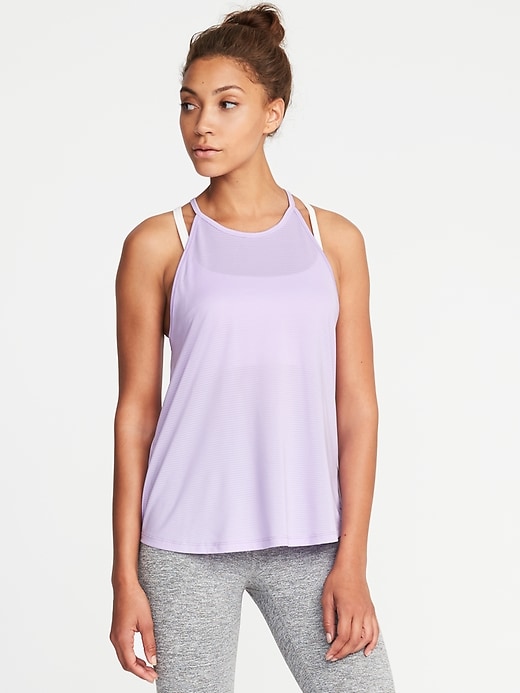 View large product image 1 of 1. High-Neck Performance Swing Tank for Women