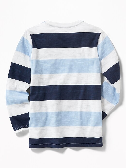View large product image 2 of 3. Softest Striped Crew-Neck Tee For Boys