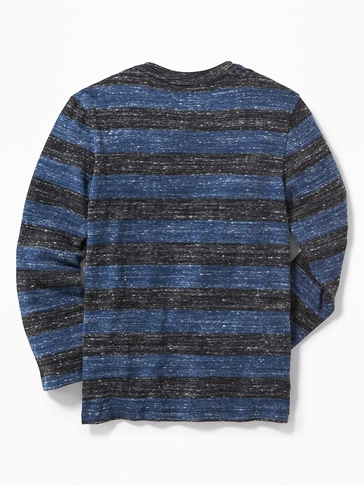 View large product image 2 of 3. Striped Sweater-Knit Henley for Boys