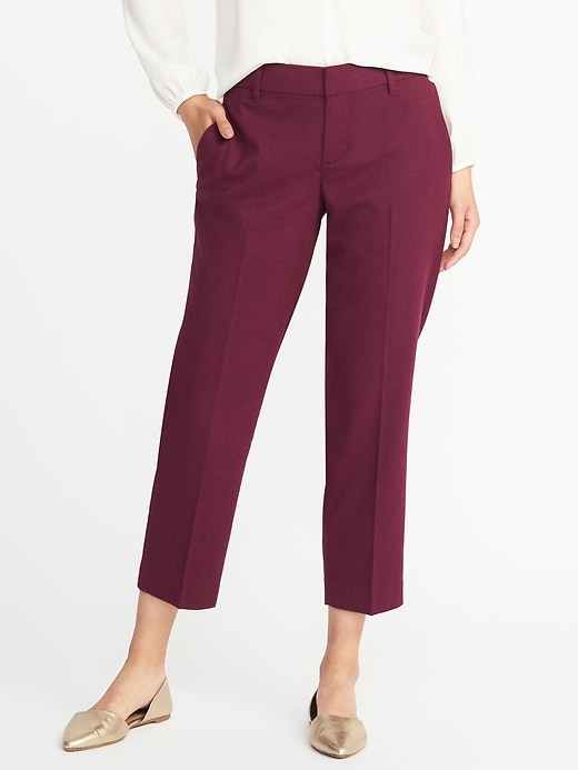 View large product image 1 of 2. Mid-Rise Fitted Harper Pants for Women