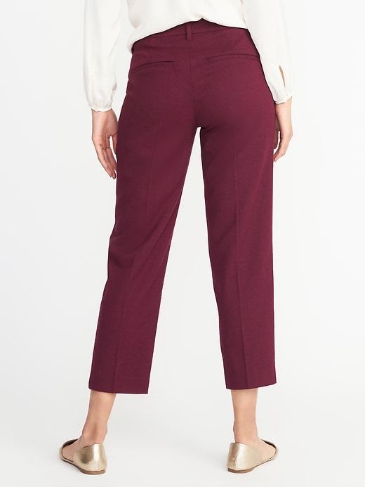 View large product image 2 of 2. Mid-Rise Fitted Harper Pants for Women