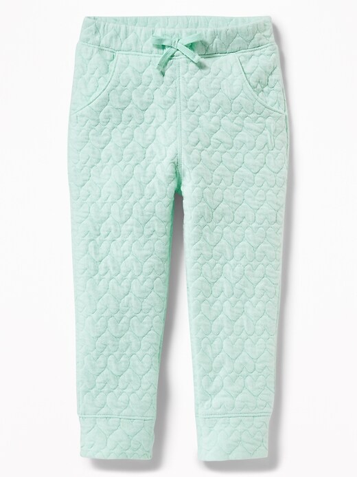 View large product image 1 of 2. Quilted Joggers for Toddler Girls