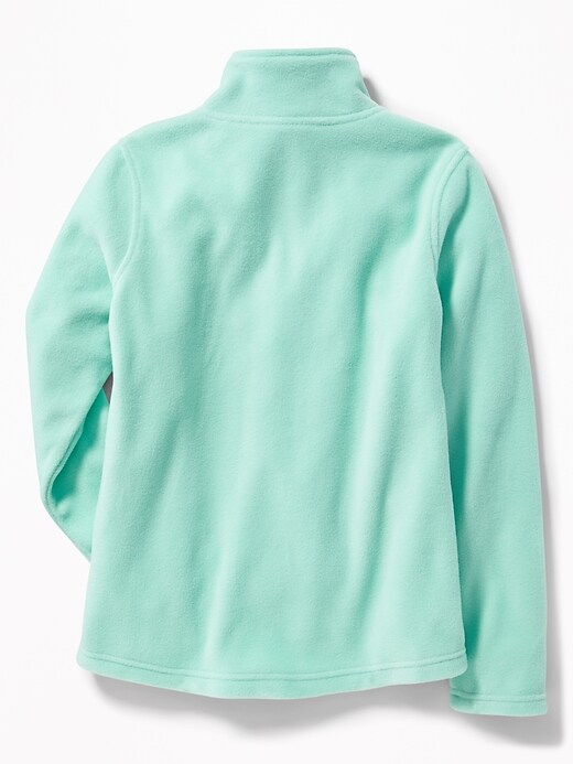 View large product image 2 of 2. Go-Warm Performance Fleece 1/4-Zip Pullover for Girls