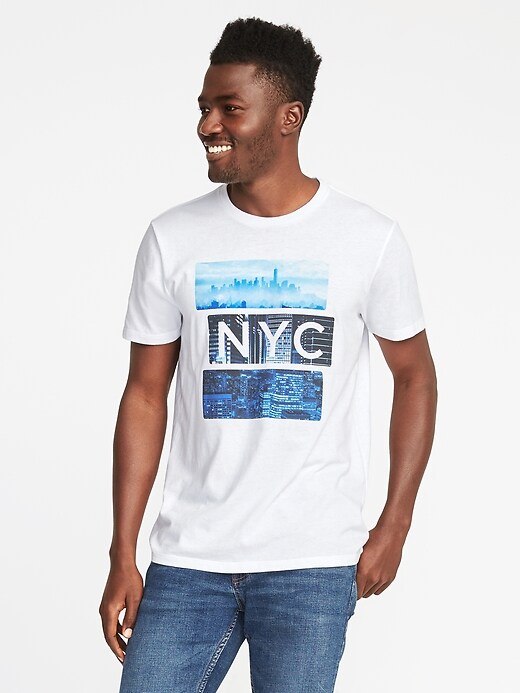 View large product image 1 of 1. Soft-Washed Graphic Tee for Men