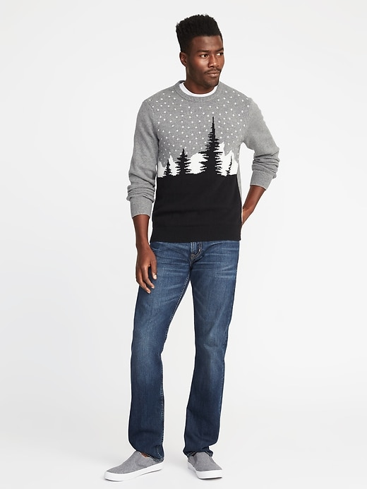 Image number 3 showing, Fair Isle Scenic-Graphic Sweater for Men