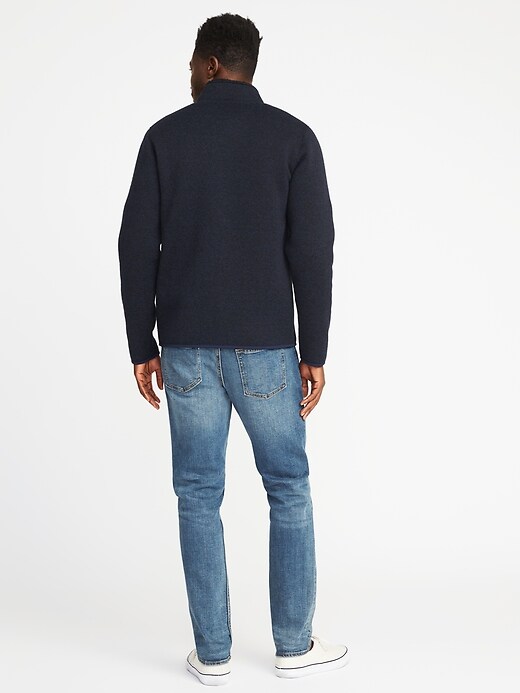 Image number 2 showing, Sweater-Knit Fleece Sherpa-Lined Jacket for Men