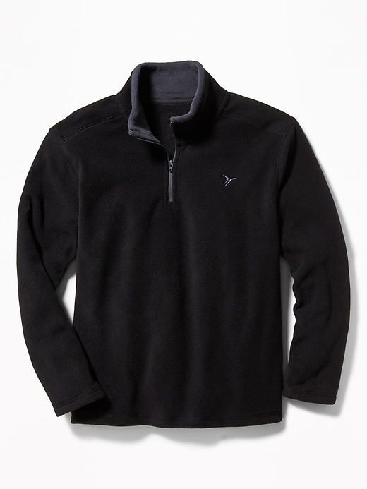 View large product image 1 of 1. Go-Warm 1/4-Zip Micro Fleece Pullover For Boys