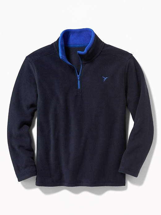 View large product image 1 of 2. Go-Warm 1/4-Zip Micro Fleece Pullover For Boys