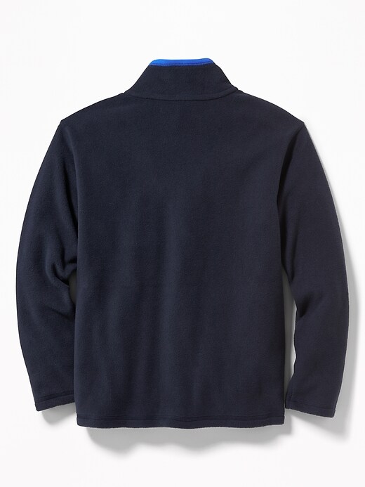 View large product image 2 of 2. Go-Warm 1/4-Zip Micro Fleece Pullover For Boys