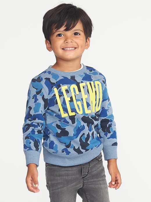 View large product image 1 of 4. "Legend" Camo Sweatshirt for Toddler Boys