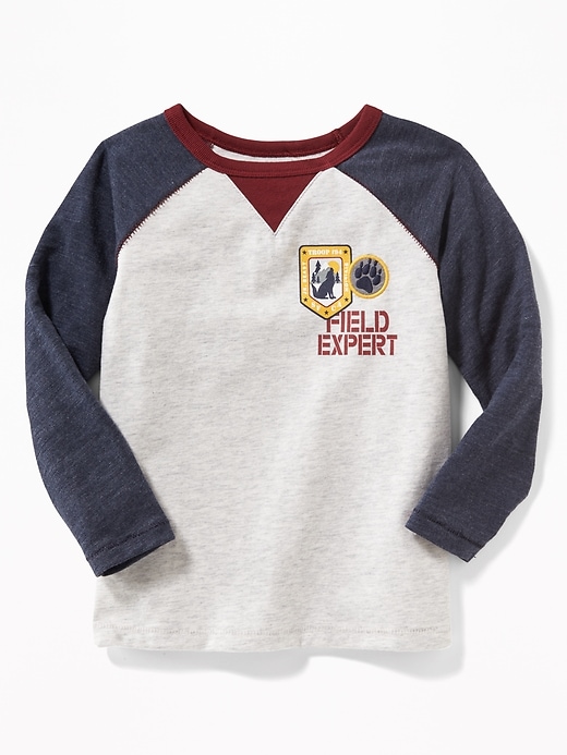 View large product image 1 of 2. Wilderness-Graphic Raglan Tee for Toddler Boys