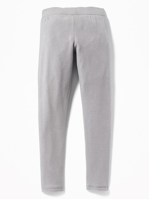 View large product image 2 of 2. Heathered Micro Fleece Leggings for Girls