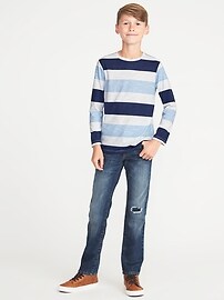 View large product image 3 of 3. Softest Striped Crew-Neck Tee For Boys