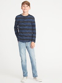 View large product image 3 of 3. Striped Sweater-Knit Henley for Boys