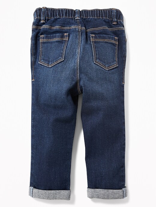 View large product image 2 of 2. Heart-Graphic Boyfriend Jeans for Toddler Girls