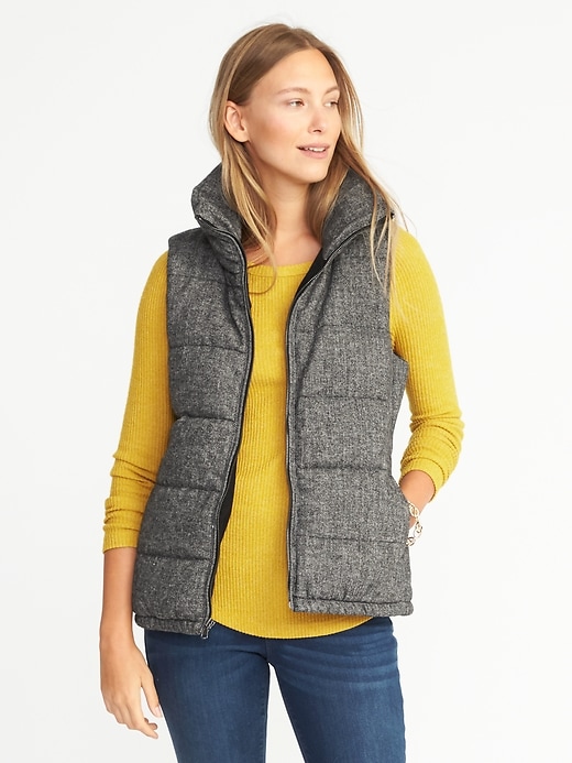 Image number 1 showing, Frost-Free Herringbone Vest for Women