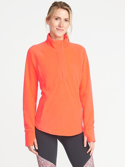Image number 1 showing, Go-Warm Performance Fleece 1/4-Zip Pullover for Women