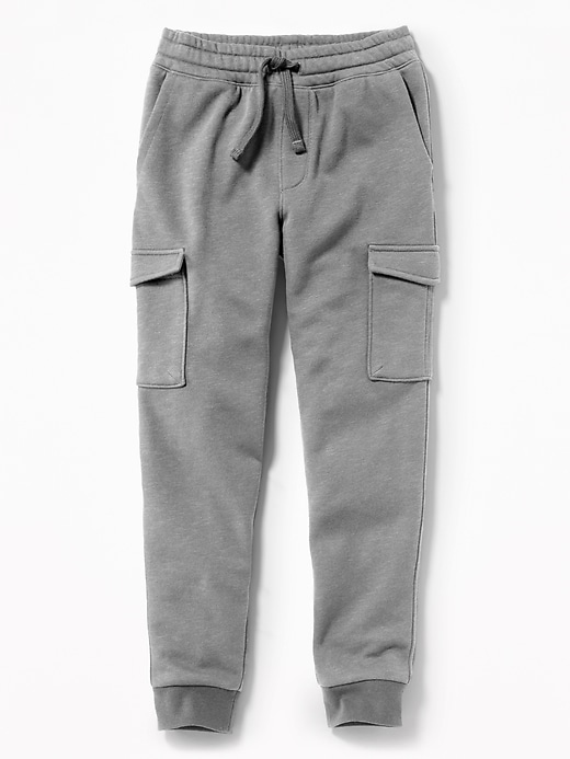 View large product image 1 of 1. Fleece Cargo Joggers For Boys