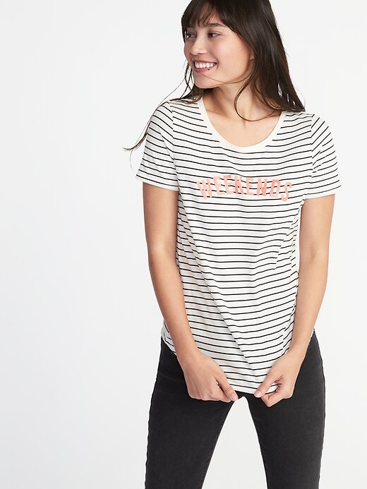 Image number 4 showing, EveryWear Striped Tee for Women