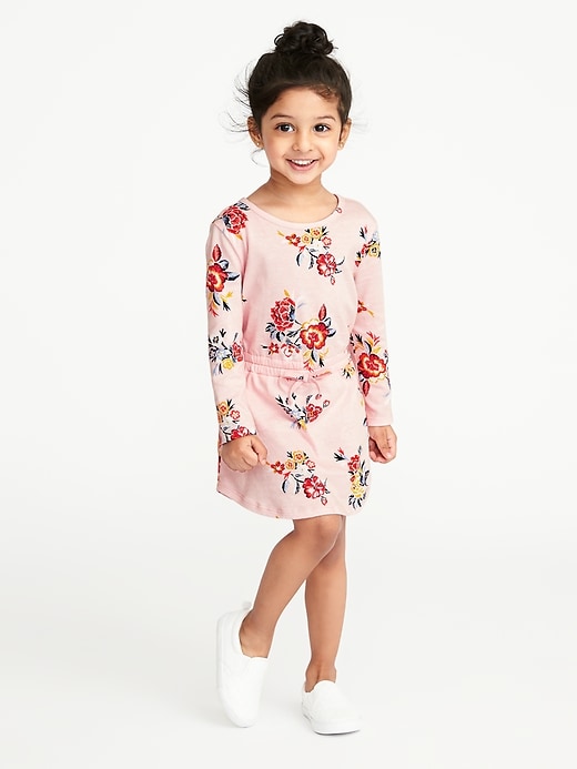 View large product image 1 of 3. Floral-Print Jersey Dress for Toddler Girls