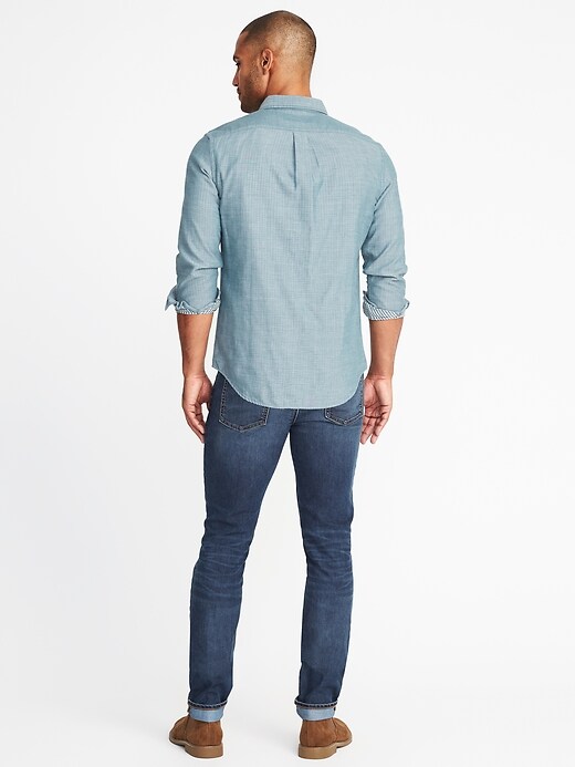 Image number 2 showing, Slim-Fit Double-Weave Shirt