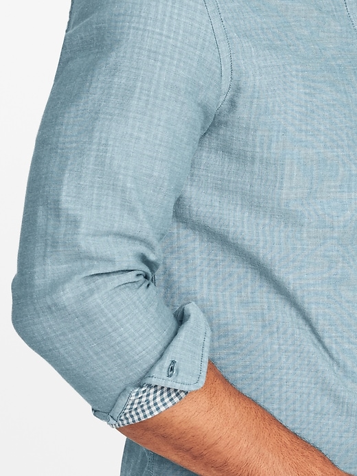 Image number 4 showing, Slim-Fit Double-Weave Shirt