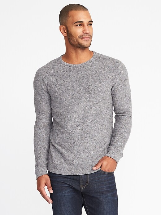 View large product image 1 of 1. Sweater-Knit Raglan-Sleeve Tee