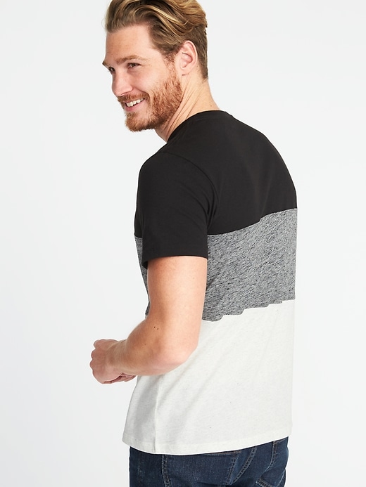 Image number 2 showing, Soft-Washed Color-Block Tee