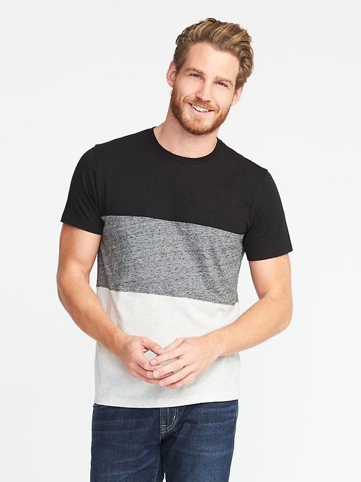 Image number 4 showing, Soft-Washed Color-Block Tee