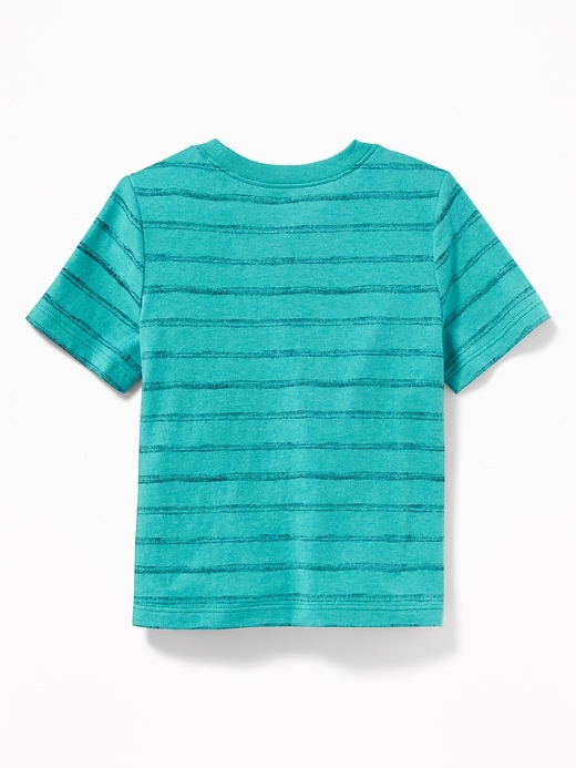 View large product image 2 of 2. Striped Crew-Neck Tee for Toddler Boys