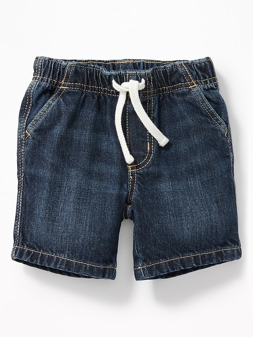 View large product image 1 of 2. Pull-On Denim Shorts for Baby