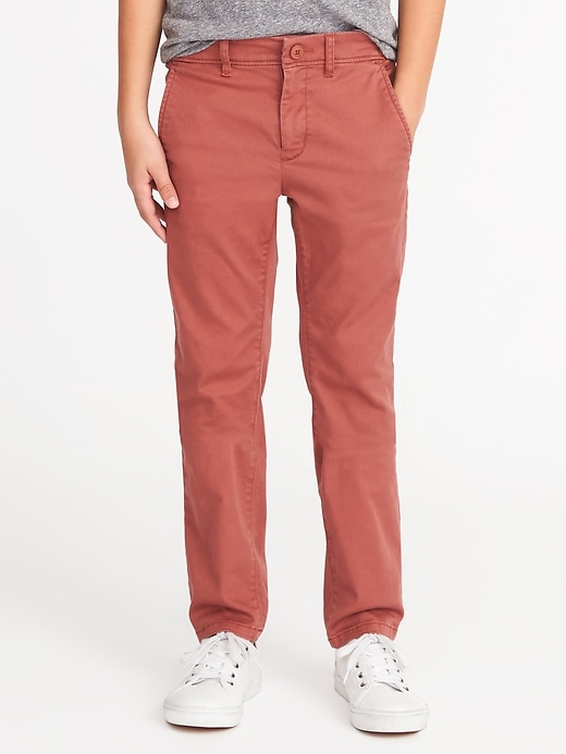 View large product image 1 of 1. Built-In Flex Max Slim Taper Khakis For Boys