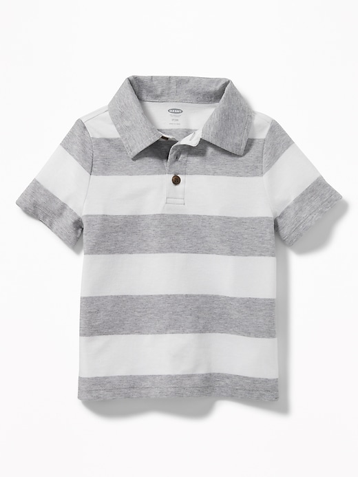 View large product image 1 of 1. Bold-Stripe Jersey Polo for Toddler Boys