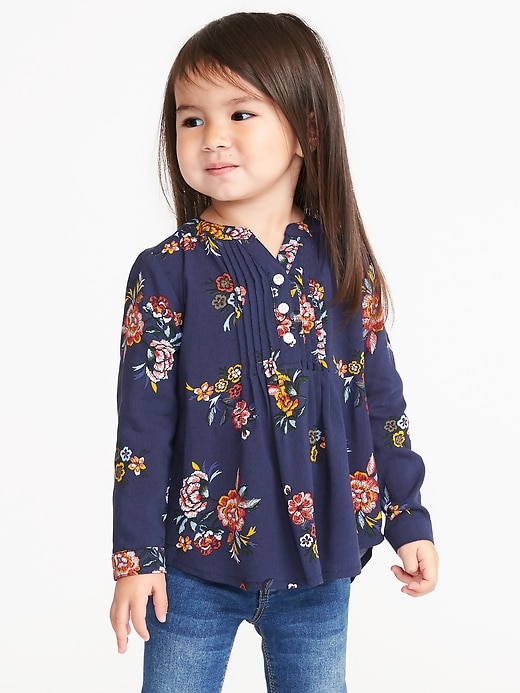 View large product image 1 of 4. Pintuck Tunic for Toddler Girls
