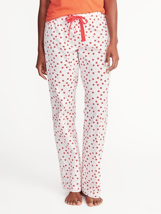 View large product image 1 of 1. Printed Poplin Sleep Pants for Women
