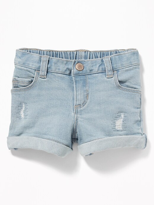 View large product image 1 of 2. Distressed Denim Shorts for Toddler Girls