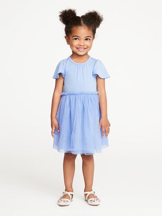 View large product image 1 of 3. Flutter-Sleeve Tutu Dress for Toddler Girls
