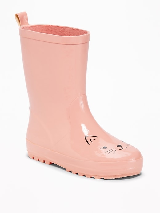 View large product image 1 of 4. Critter-Graphic Rain Boots for Toddler Girls