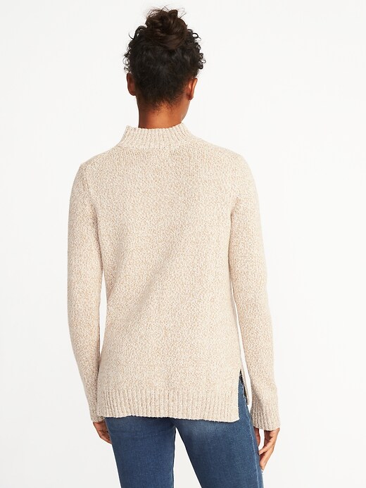 Image number 2 showing, Marled Mock-Neck Sweater for Women