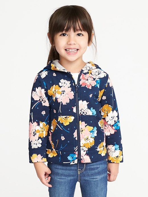 View large product image 1 of 4. Graphic Zip-Front Hoodie for Toddler Girls