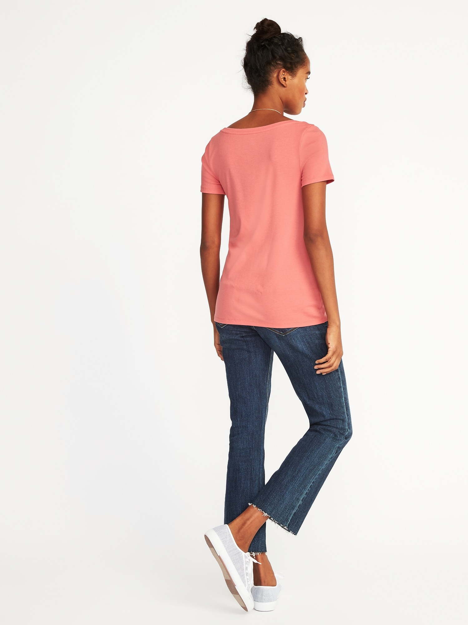 Slim Fit Scoop Neck Tee For Women Old Navy