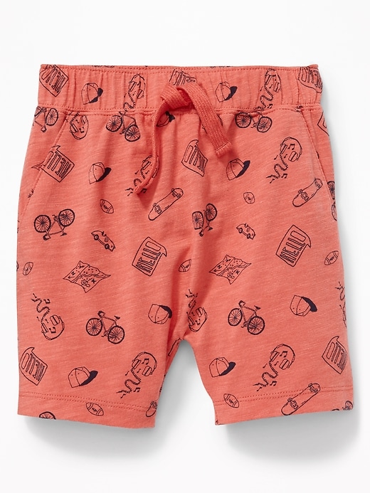 View large product image 1 of 1. Printed Slub-Knit Shorts for Toddler Boys