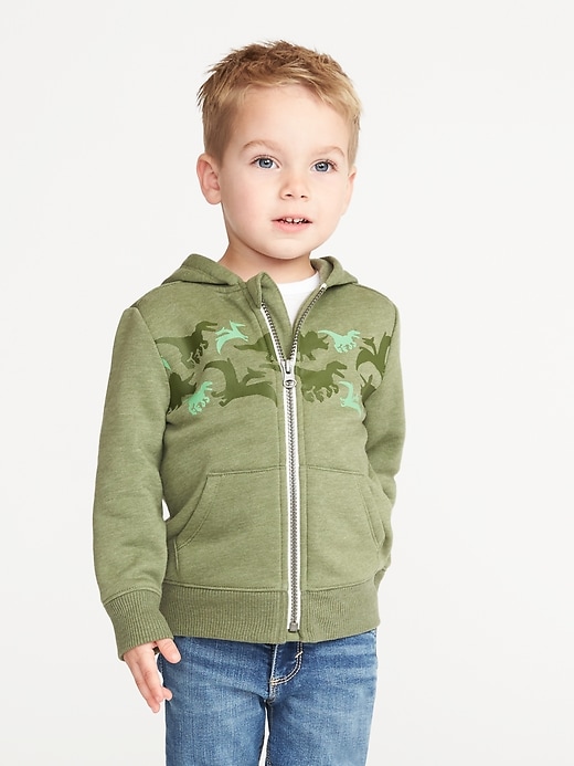 View large product image 1 of 4. Printed Zip-Front Hoodie for Toddler Boys