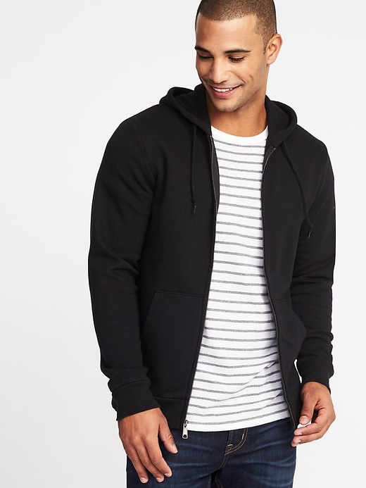 View large product image 1 of 1. Classic Zip-Front Hoodie for Men