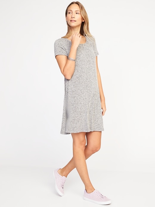 Image number 4 showing, Plush-Knit Swing Dress for Women