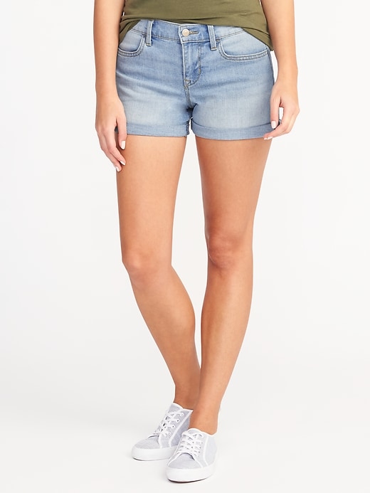 View large product image 1 of 1. Denim Shorts for Women (3 1/2")